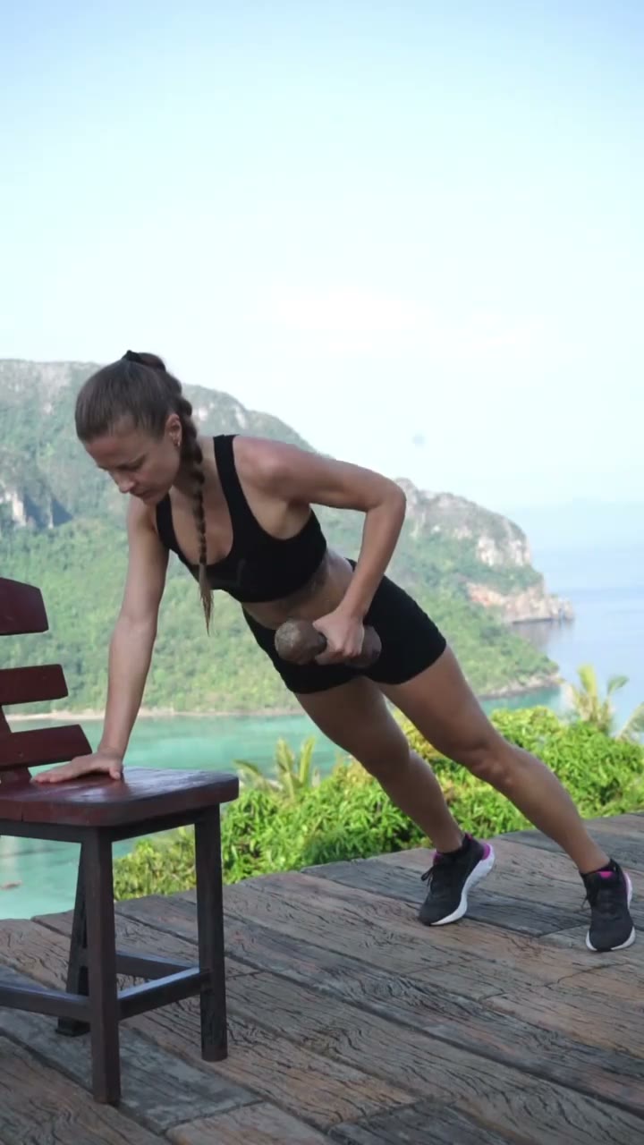 Full-body exercise demonstration