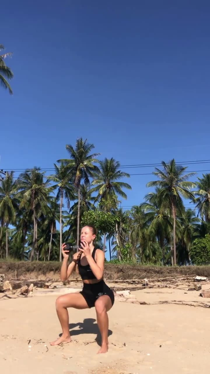 Kettlebell lower-body exercise demonstration